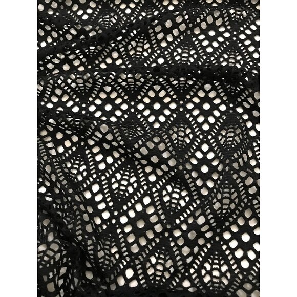 Geometric Black Stretch Lace - 7 yds x 60” - Picture 4 of 11